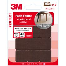 Patin feutre adhésif 24x22mm - 3M